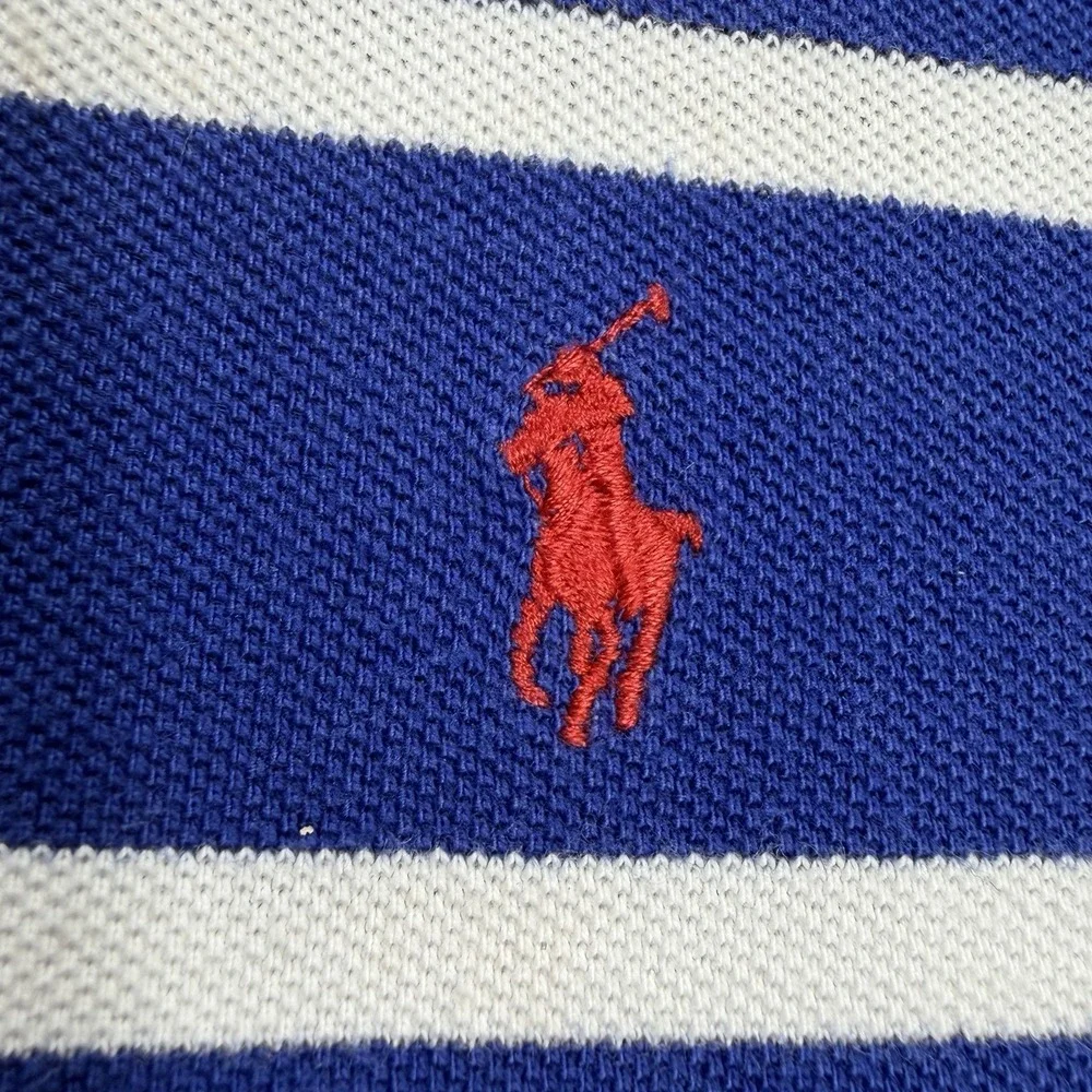VTG Polo Ralph Lauren Shirt Men's M Striped Pony Preppy Y2K Casual Quiet Luxury